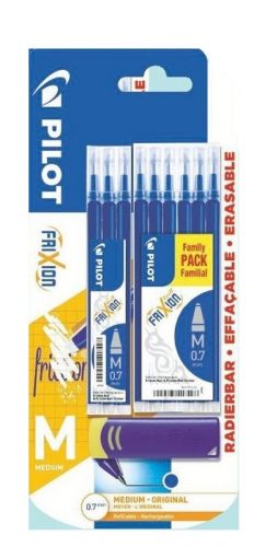  Inserto Pilot Frixion 0.7 Blu 9 pz + Gomma