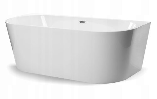 Vasca da bagno MODERNA freestanding in acrilico, scarico centrale, 170 x 80 cm