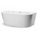 Vasca da bagno MODERNA freestanding in acrilico, scarico centrale, 170 x 80 cm