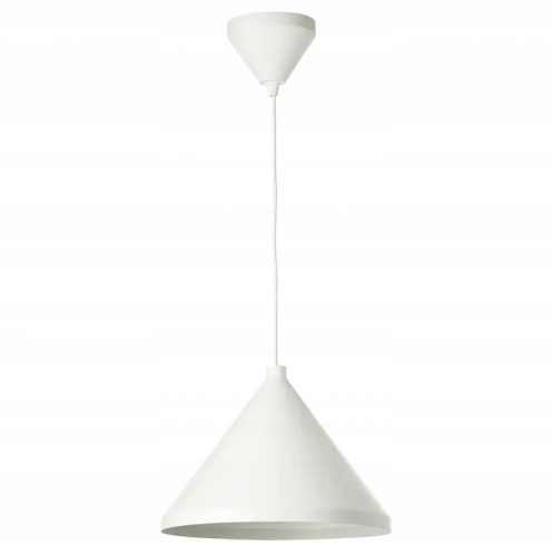  IKEA NAVLINGE Lampada a sospensione bianca, 33 cm