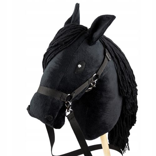  Skippi Hobby Horse cavallo nero su bastone