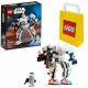  LEGO Star Wars 75370 Stormtrooper Mech + Sacchetto di carta LEGO 6315786 giallo 24x8x18 cm