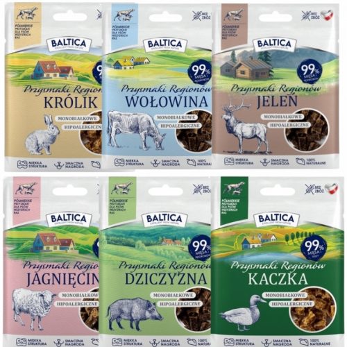  Snack semimorbidi di manzo Baltica per cani 30 g