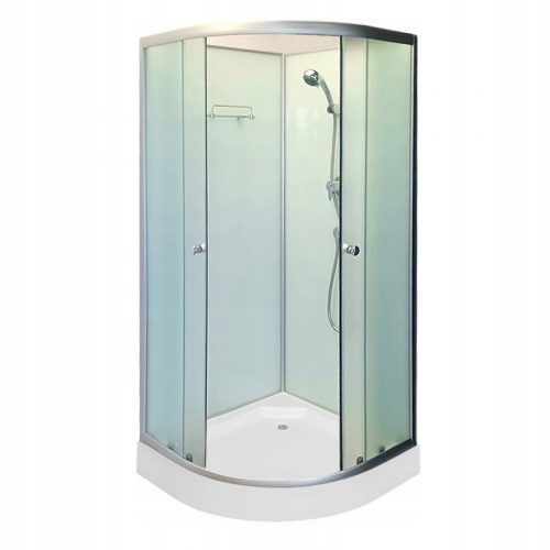 Box doccia Hydrosan Box doccia semicircolare WSH305B doppia porta, scorrevole 90 x 90 cm