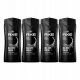  Axe Black set di gel doccia per uomo 4x400 ml