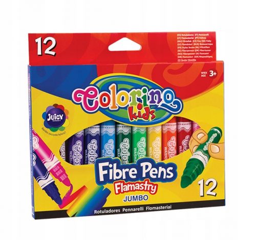  Pennarelli pennarelli spessi, pennarelli spessi per la scuola Colorino pennarelli spessi per bambini, set pennarelli 12 pz.