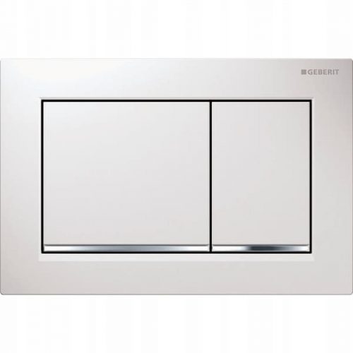 Pulsante scarico WC Geberit Omega bianco