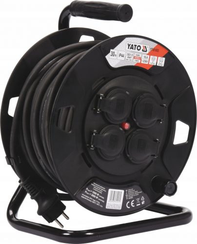 Cavo prolunga Yato Reel da 30 m, 4 prese, nero