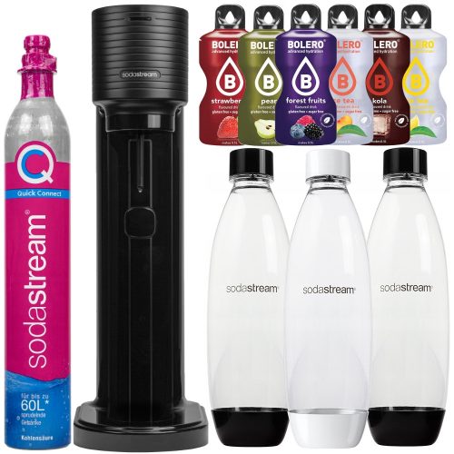  SET BOTTIGLIE SATURATORE SIFONE SODA STREAM GAIA