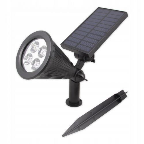  Lampada solare Spotlight, nera, 25 cm, 1 pz.