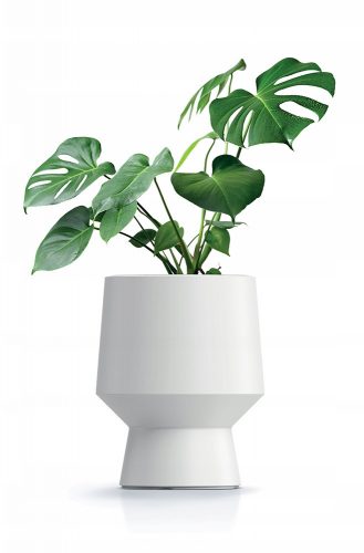 Vaso da giardino - Vaso da fiori Prosperplast 34 cm x 34 x 43 cm diametro 19,5 cm plastica bianca