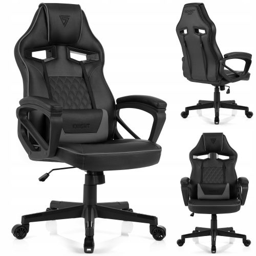  Sedia da gaming Sense7 Knight, nera e grigia