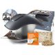 Prosperplast BirdyFeed Mangiatoia per uccelli quadrata antracite + cereali misti 1 kg