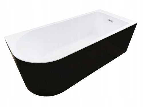 Vasca da bagno free standing in acrilico Essente B-Line, scarico laterale, 170 x 75 cm