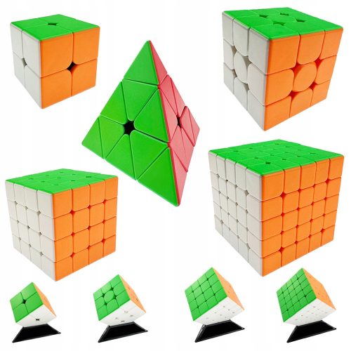  SET CUBI MoYu 2x2 3x3 4x4 5x5 PIRAMIDE VELOCE