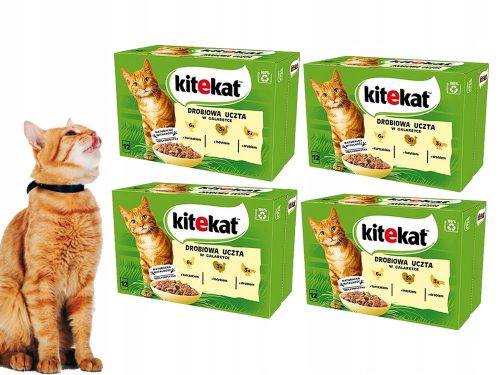  KITEKAT Pollame Feast bustina 12x85g