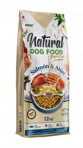  FORZECAN Cibo naturale per cani senza cereali Salmone e tonno 12 kg