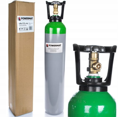 Bombola gas Powermat per miscela Ar+Co2 da 8 l vuota