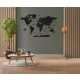 Mappa decorativa in legno 100 cm EBONY PREMIUM