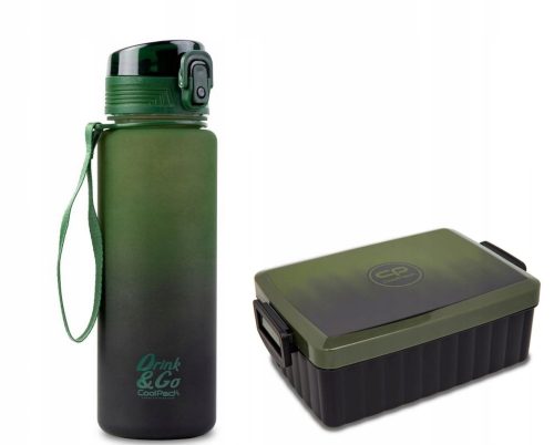  Lunch box CoolPack 1100 ml + borraccia COOLPACK GRADIENT GRASS 600 ml