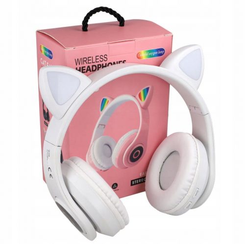  CUFFIE BLUETOOTH A LED PER BAMBINI, BIANCO