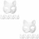 Maschera viso gatto Maschere Halloween Base volpe 10 pz