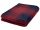 LIVARNO HOME coperta poliestere 150 cm x 200 cm nero, sfumature di rosso