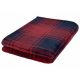 LIVARNO HOME coperta poliestere 150 cm x 200 cm nero, sfumature di rosso