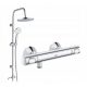 Rubinetto doccia Grohe GROHTHERM 500 cromo + set doccia esterno Laveo Leste