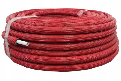 TUBO PEX 16mm PEX/AL/PE CERCHIO COPERTURA ROSSA 50m