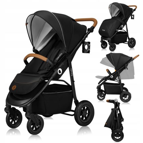  Passeggino Lionelo Natt Onice Nero 22 kg