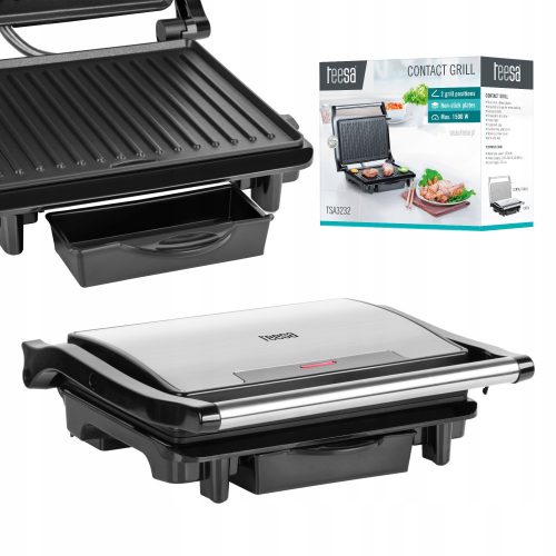  Griglia elettrica Panini Teesa TSA3232 argento/grigio 1500 W