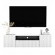  Porta TV a parete, cassettiera Glamour White MAT, 150 cm