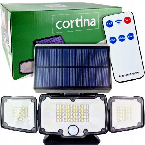  Lampione stradale Cortina 2,5 W 500 lm, alimentato a batteria, solare