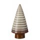  ALBERO DI NATALE IN CERAMICA MARRONE 15x7 DECORAZIONE NATALIZIA