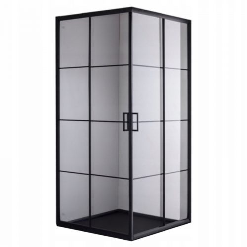 Hydrosan BL32A box doccia 80x80 NERO ante scorrevoli 80 x 80 cm