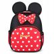  Zaino scolastico Minnie Mouse EMES a scomparto singolo, nero, sfumature di rosso