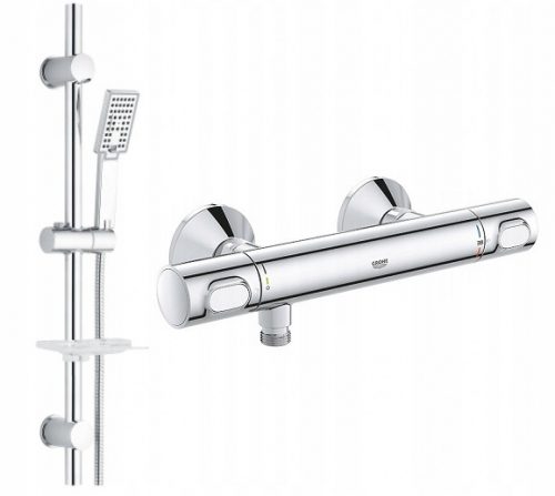 Rubinetto doccia Grohe Precision cromato + set doccia esterno Reihe Cubic