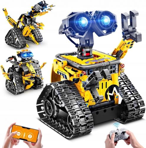  BLOCCHI ROBOT TELECOMANDO RC DINOSAURO 3in1 520 pz PER LA PROGRAMMAZIONE