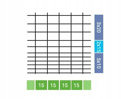 Maglia, rete del cancello - RETE RECINTO FORESTALE 140/11/15 L 50 mt