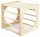 CUBO ARRAMPICATA IN LEGNO TUNNEL MONTESSORI 2in1