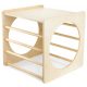 CUBO ARRAMPICATA IN LEGNO TUNNEL MONTESSORI 2in1