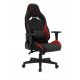  Sedia da gaming Sense7 Vanguard, tessuto nero e rosso