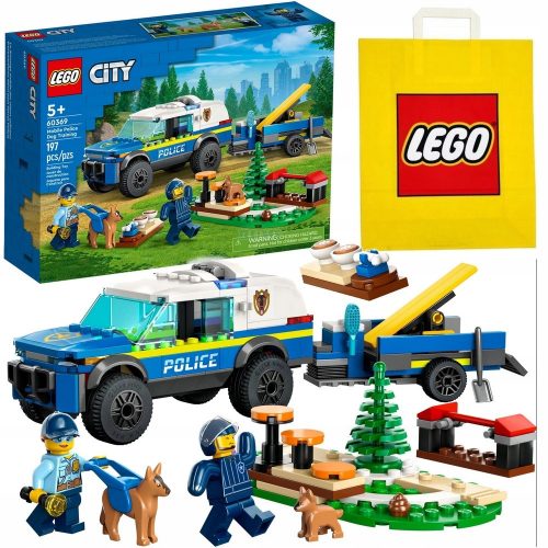  LEGO City 65319 Addestramento cani poliziotto sul campo Auto della polizia Rimorchio dell'auto della polizia + sacchetto di carta VP LEGO 6315792 medio