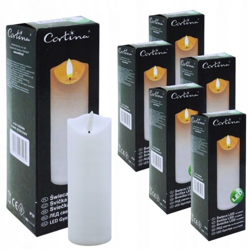 Candela LED effetto fiamma Cortina 12,5 cm