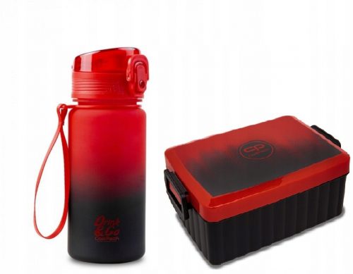  LUNCH BOX AL MIRTILLO GRADIENTE 765ml COOLPACK + Bottiglia Coolpack al mirtillo rosso sfumato 400 ml