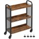  Carrello da cucina Vasagle LRC66BX 66x26x85 cm marrone-nero