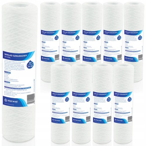 CARTUCCIA FILTRO ACQUA 10' CORDA 20 MICRON