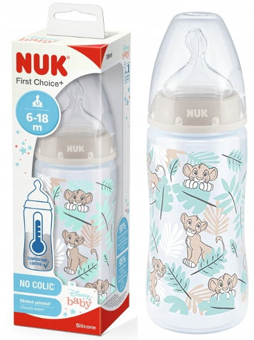  Bottiglia NUK First Choice+ INDICATORE TEMPERATURA Sinistra