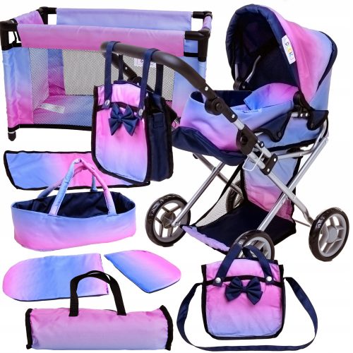  Set passeggino per bambole 3 in 1 passeggini Doris e accessori